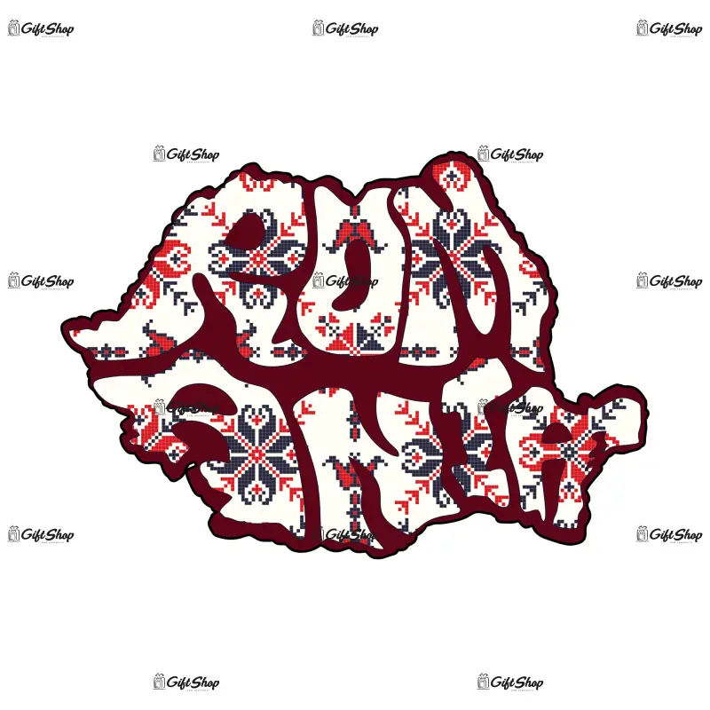 Harta, romania, magnet frigider mgs014